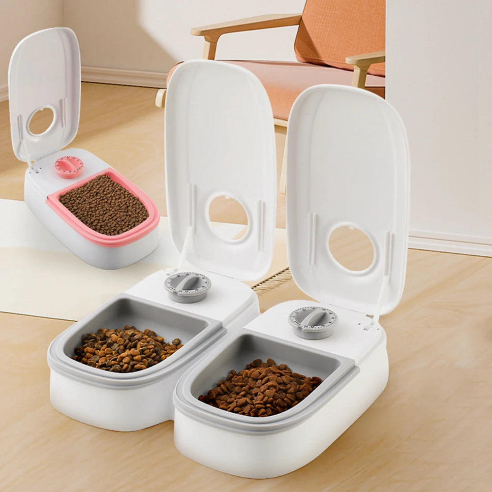 Automatic Pet Feeder Smart Food Dispenser for Cats Dogs Timer Stainless Steel Bowl Auto Dog Cat Pet Feeding Pets Supplies